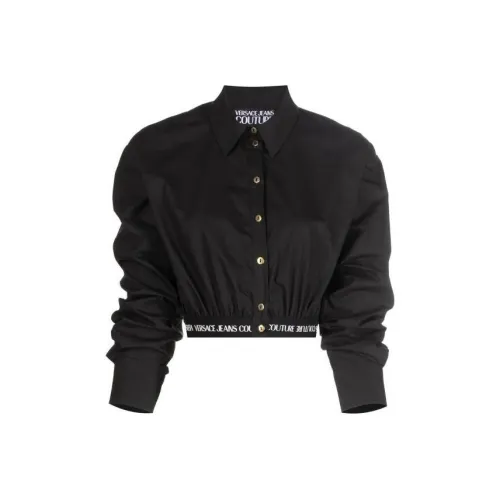 VERSACE JEANS COUTURE FW22 Crop Top Women's Black