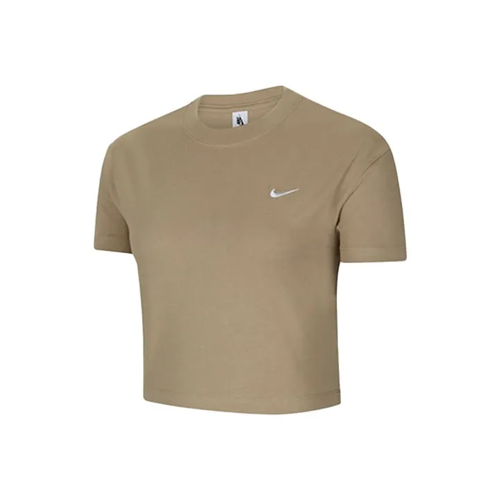 Nike Crop Tops Women's Khaki-0