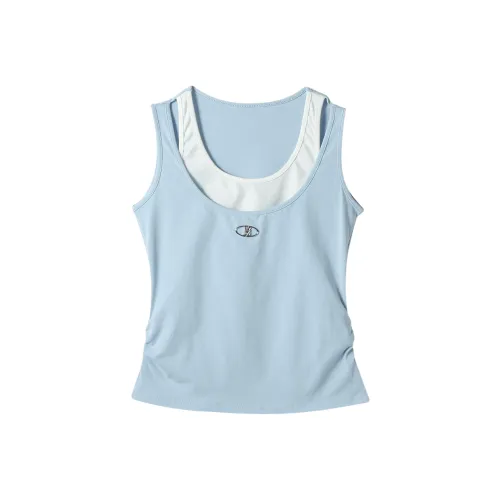 GLEE DIARY Tank Top Women's Blue