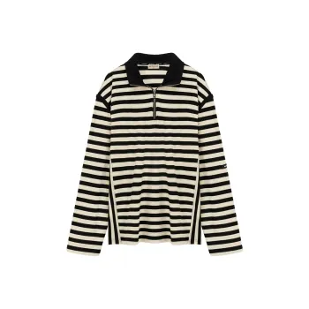 NO ONE ELSE T Shirts Unisex Black White Stripes