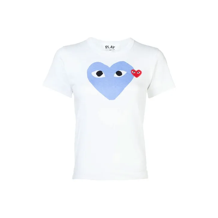 Comme Des Garçons Play Heart Tee 'Blue'-0