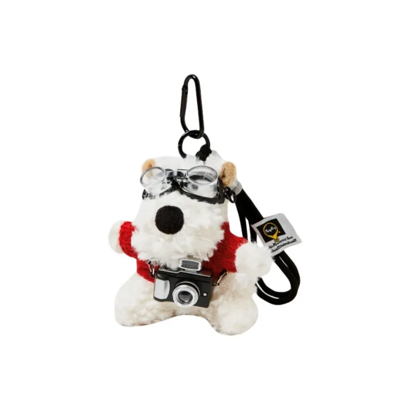 Narandu Plush & Metal Keychain Bag Accessory Unisex Multicolor-1
