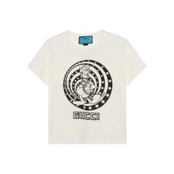 GUCCI Regular T Shirt Women's Beige Yellow