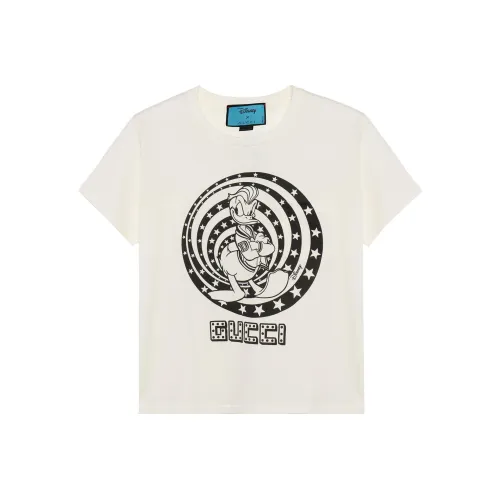 GUCCI Regular T Shirt Women's Beige Yellow