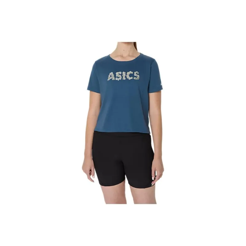 Asics SHORT SLEEVE TOP Regular T-Shirt Women's Vintage Indigo-0
