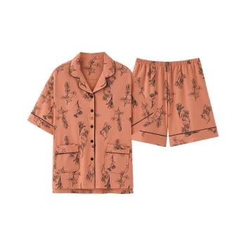 FENTENGCARE Pajama Set Women's Orange