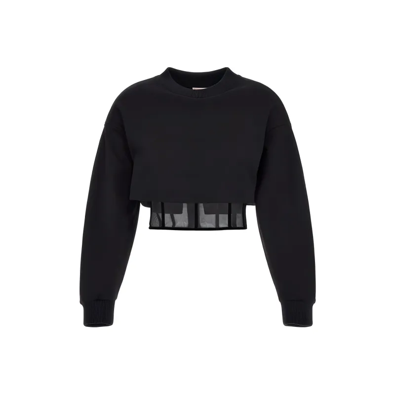Alexander McQueen FW22 Crop Top Women's Black-0