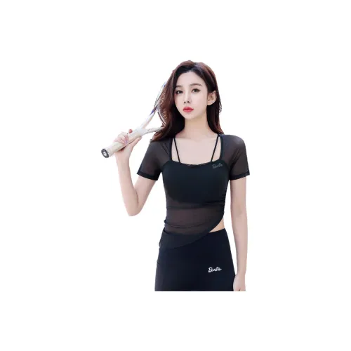 Barbie Yoga T Shirt Women's Black