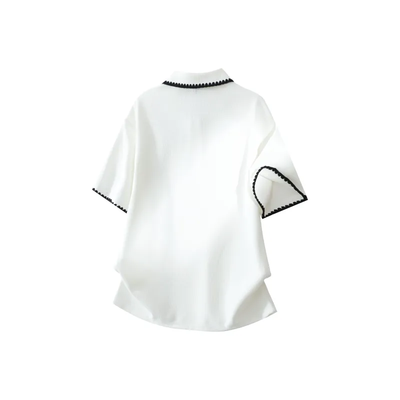 OGEK T Shirt Unisex White Comes With Brooch-1