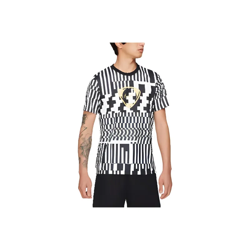 Nike Dri Fit Soccer Jerseys Men Black White-0