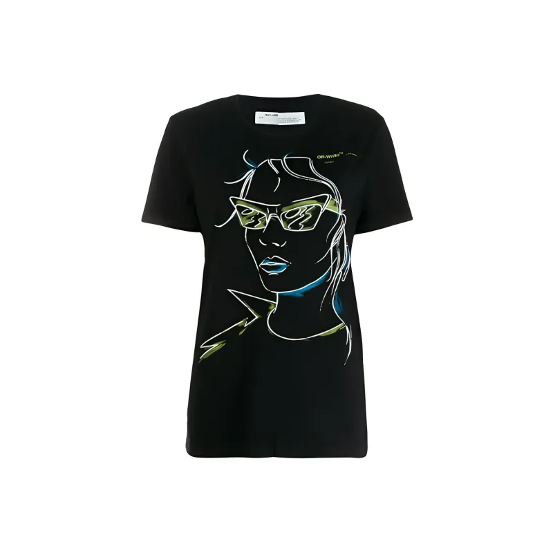 OFF WHITE Ss20 T Shirts Women's Black-0