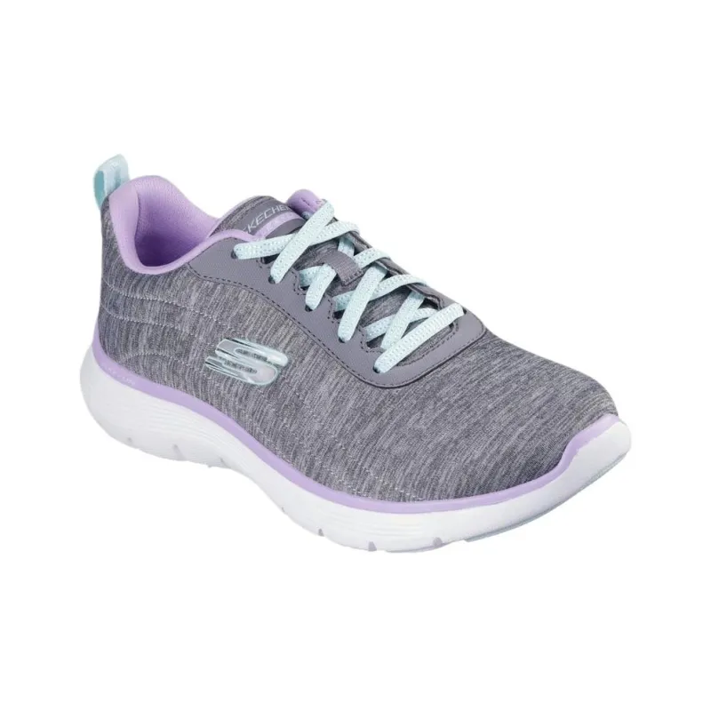 Skechers Flex Appeal 5.0 Low Top Training Shoes Women's Gray-1