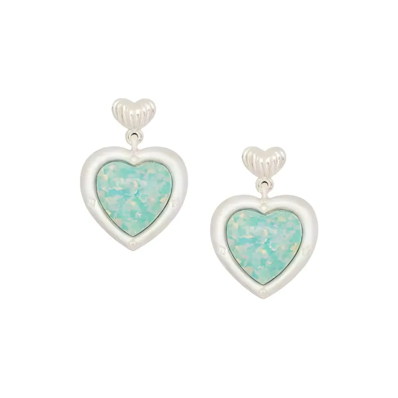 Oups! Island Summer Collection 925 Sterling Silver Stud Refined Elegant, The Little Mermaid Hoop Earrings, Box Women's-7
