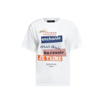 WEEKEND MaxMara Cabina Logo Printed Crewneck T Shirt