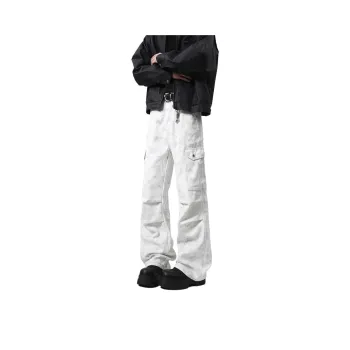 NVRFRGT Casual Pants Unisex Dirty White
