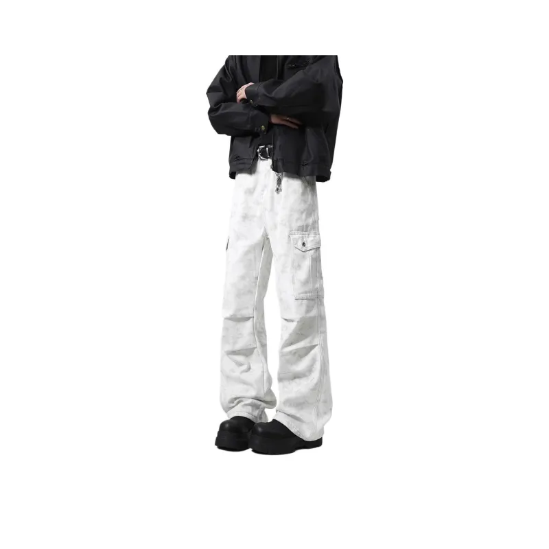 NVRFRGT Casual Pants Unisex Dirty White-0