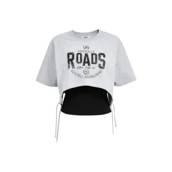 ONLY T Shirt Women's Light Heather Gray