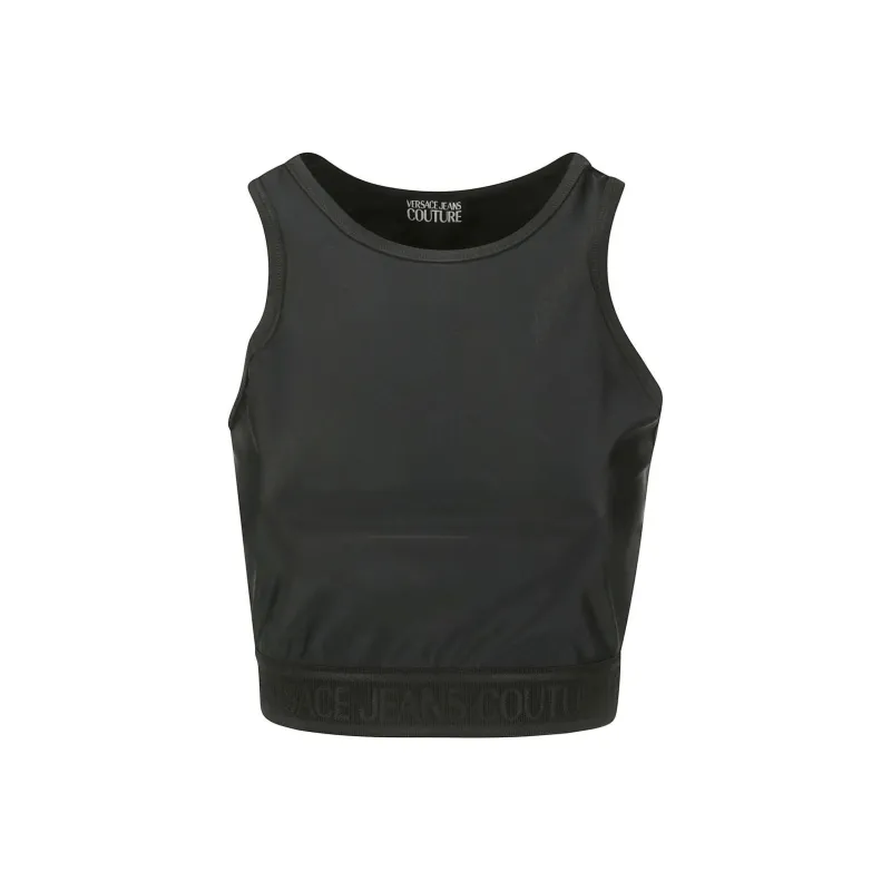VERSACE JEANS COUTURE Logo Underband Racerback Top-0