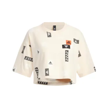 Adidas T Shirts Women's Ecru