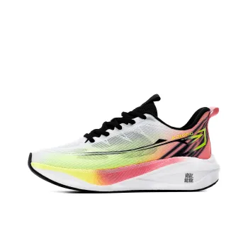 XIDELONG Cushioning, Wear Resistant Low Top Carbon Plate Casual Running Shoes Unisex Orange Green