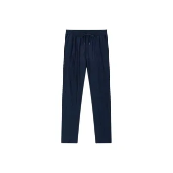 DEGAIA SS25 Casual Pants Men's Navy Blue