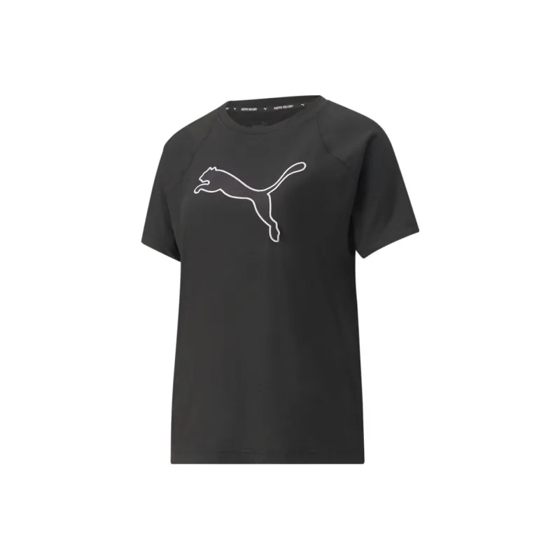 PUMA Raglan Sleeve T Shirt Women's Black-0