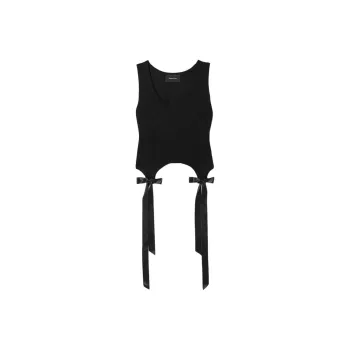 SIMONE ROCHA Bow And Ribbon-detail Cotton Vest