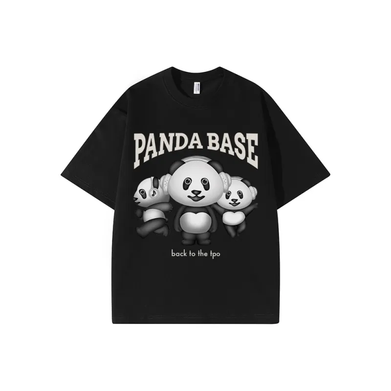 PANDA BASE T Shirts Unisex-4