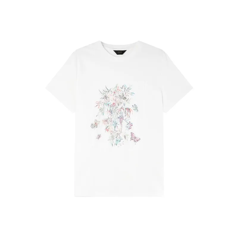 LOUISY AO Drop Shoulder Sleeve T Shirt Women's White-0