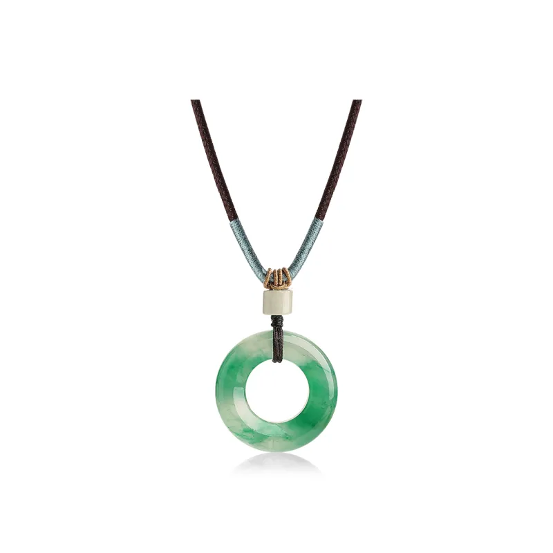 YINXIANGMOU African Emerald Necklaces Unisex-0