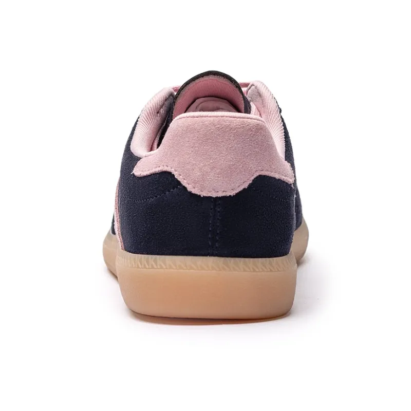 Kappa Back to Back Anti Slip Wear Resistant Low Top Skateboard Shoes Women's Black Pink-4