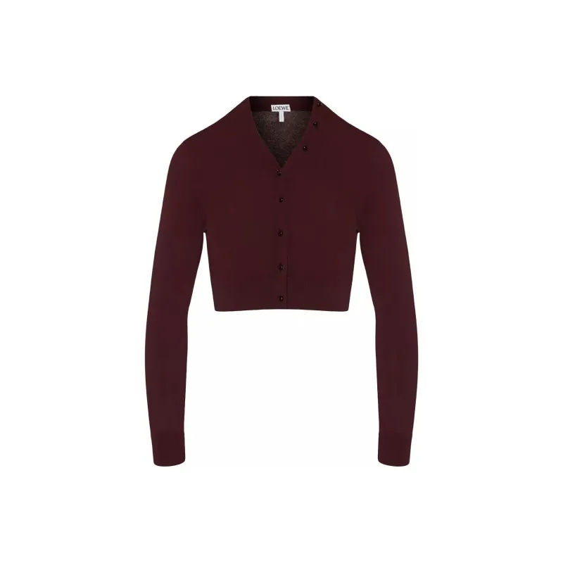 LOEWE Crop Tops Women's Dark Red-0