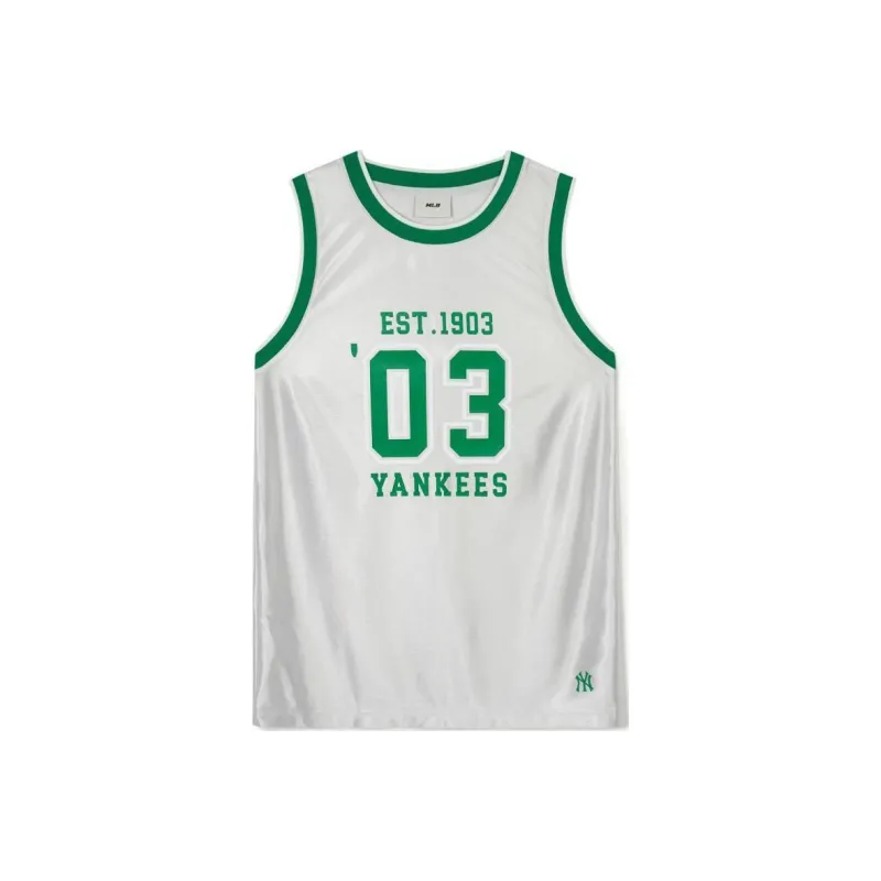 MLB New York Yankees Tank Tops Women's Silver-0