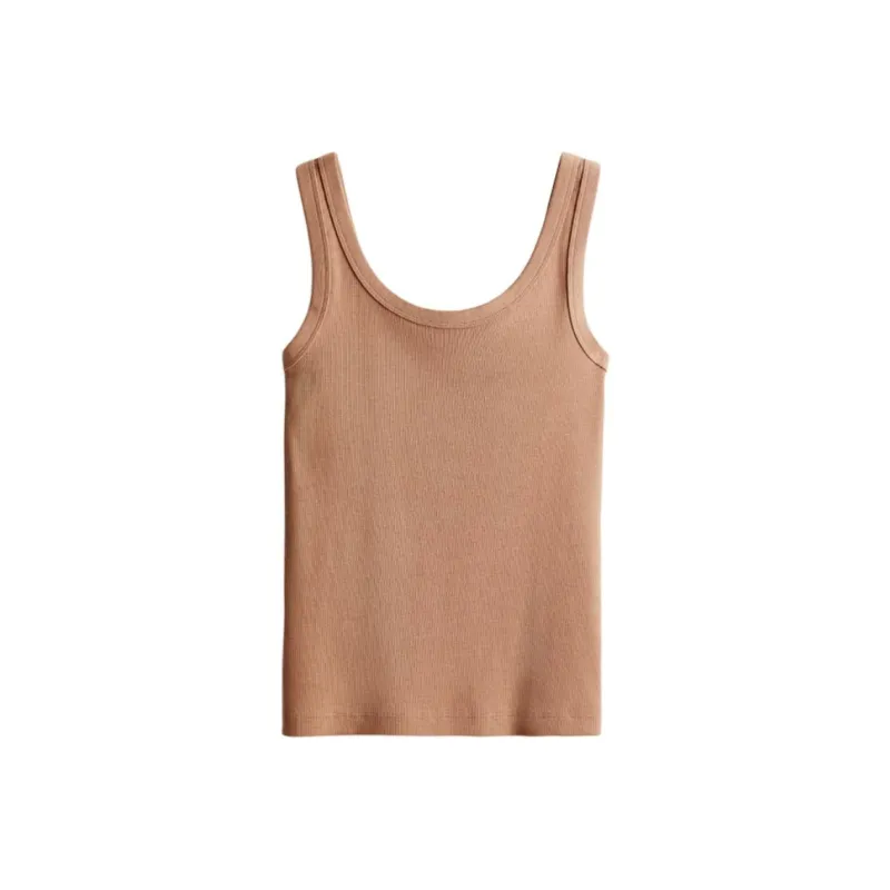 H&M Tank Tops Women's Beige-0