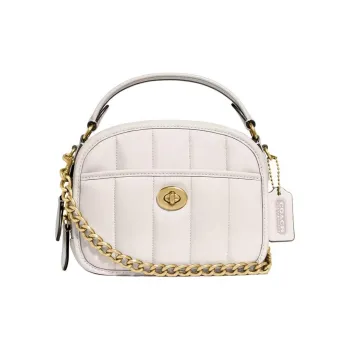 COACH Lunchbo Sheepskin Shoulder Bag, Crossbody Bag, Handbag Small Size Women's White