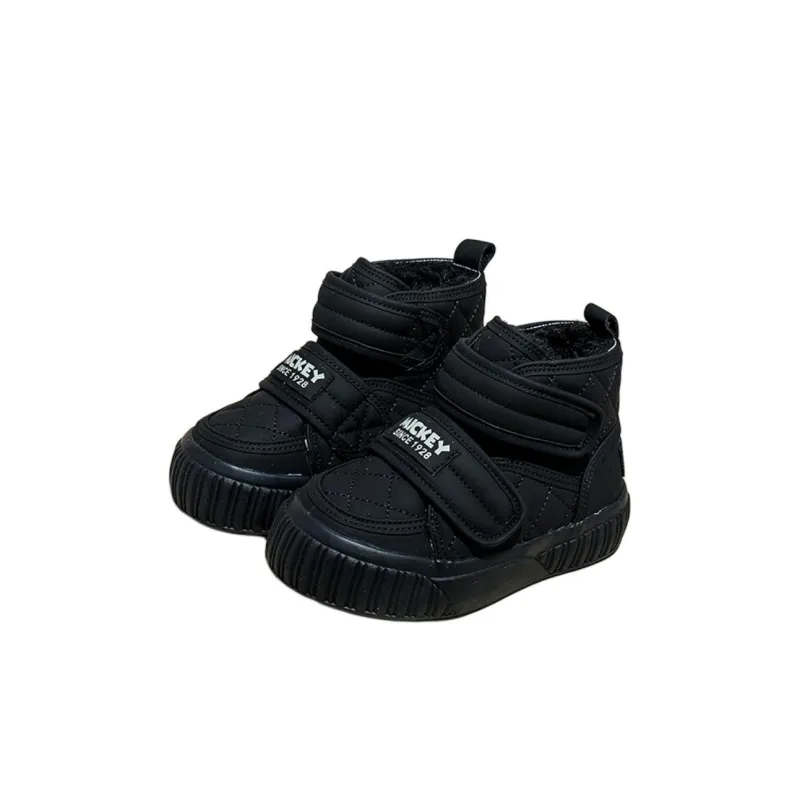 Disney Mickey Series Slip-Resistant Warm High-Top Kids' Skateboarding Shoes Kids'-2