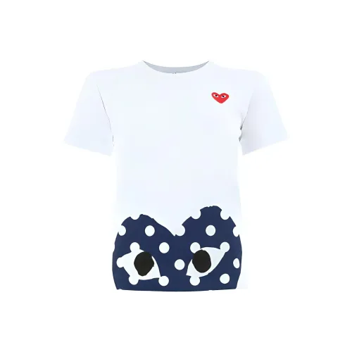 CDG Play T-Shirts Women's White