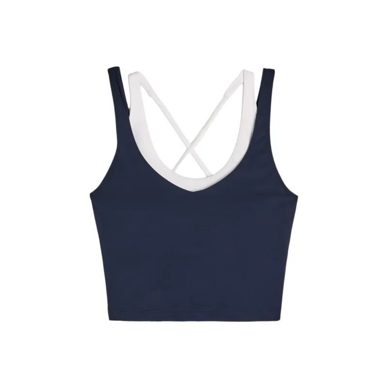 Hollister Tank Tops Women's Marine Blue-0