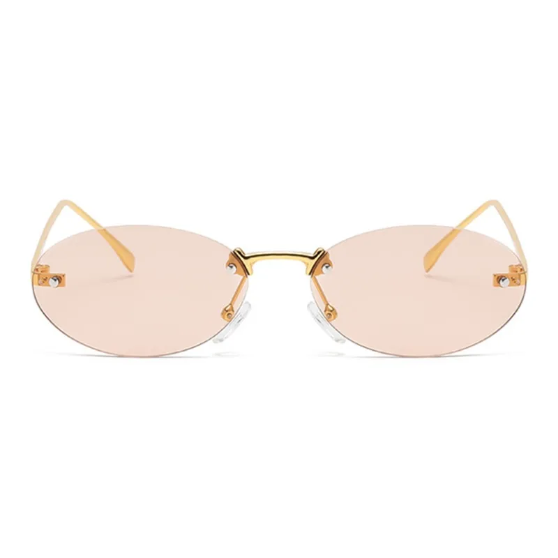 NOME Metal Oval Sunglasses Unisex-5