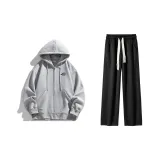 Clothing Sets (Heather Gray Top+Black Pants)