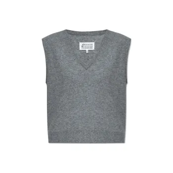 Maison Margiela V Neck Knitted Vest