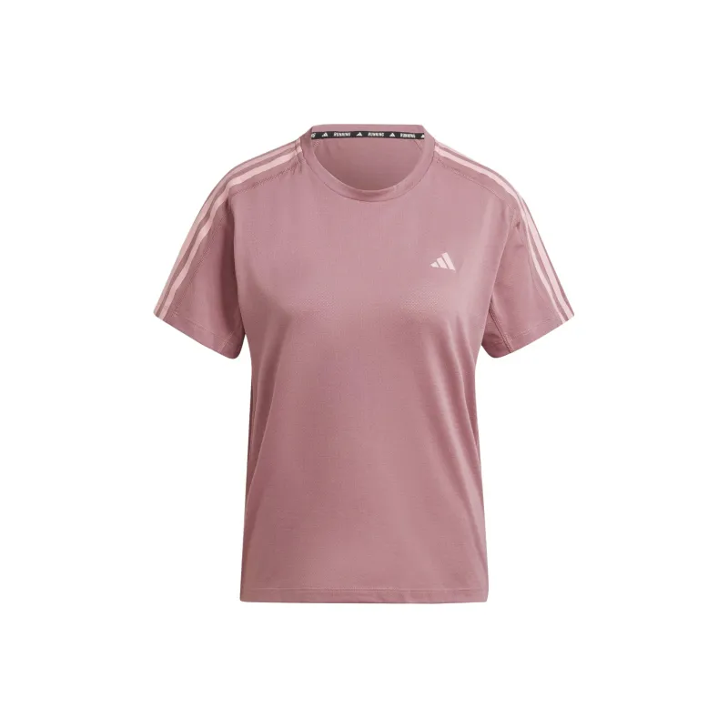 Adidas Clothing T Shirts Women's Pink-0