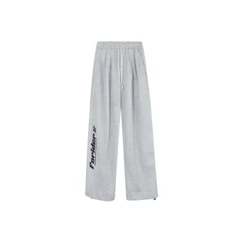FORIDER Casual Pants Unisex Gray