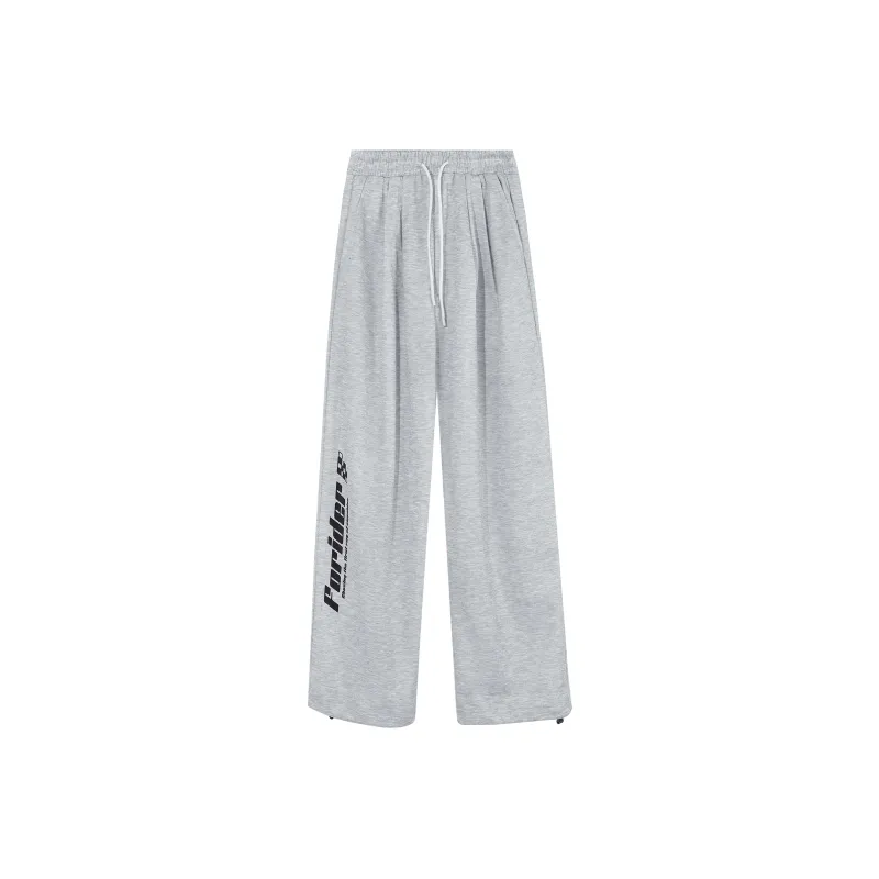 FORIDER Casual Pants Unisex Gray-0