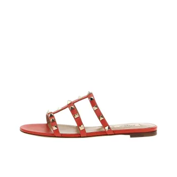 Valentino Slide Slippers Women's Red
