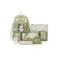 Green Five-Piece Set with Charm Badge