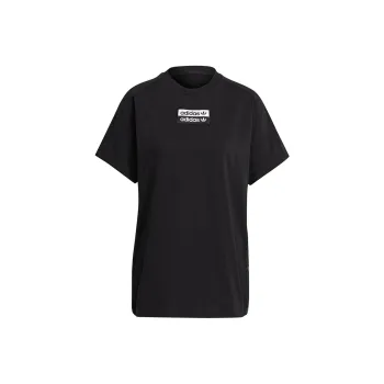 Adidas Originals Set in Sleeve T Shirt Women's Black