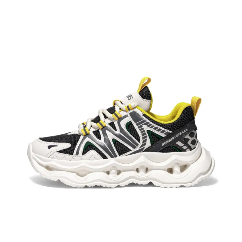 OFFER AITR Cushioning Slip Resistant Height Increasing Low Top Chunky Sneakers Men's-6