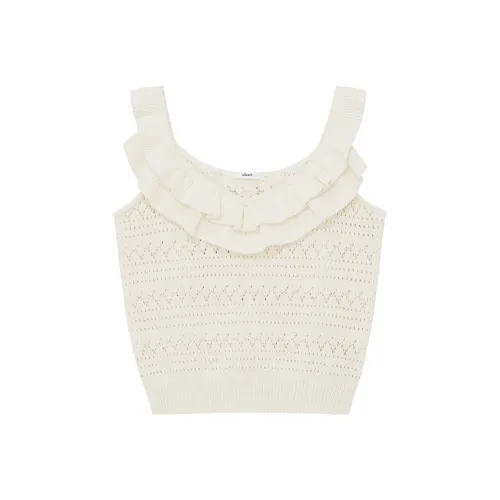 D'zzit Tank Tops Women's Ecru