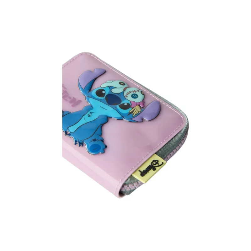 ZARA Disney, Collaboration Thermoplastic Polyurethane Wallet Kids' Pink & Blue-5